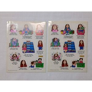 Cathy Comic Strip Stickers 2 Full Sheets Vintage Hallmark Guisewite